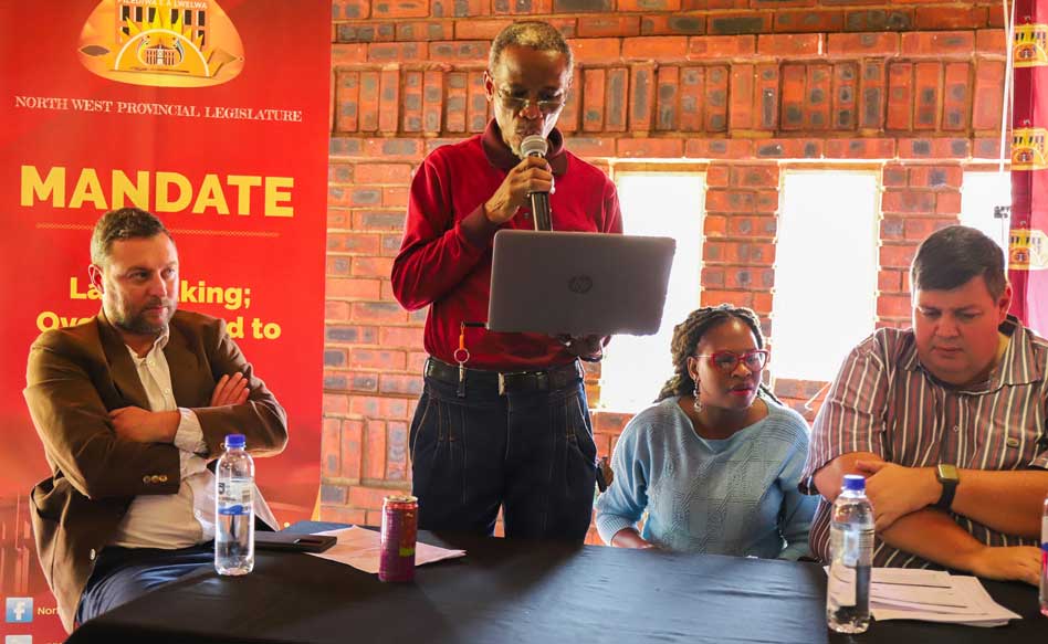 On Thursday, 4 May 2023, the North West Provincial Legislature’s Portfolio Committee on Premier, Finance, Cooperative Governance, Human Settlements and Traditional Affairs