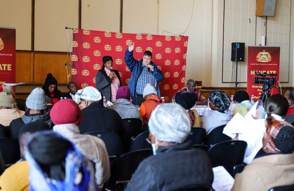 North West Provincial Legislature’s Portfolio Committee on Health and Social Development led by Hon Gavin Edwards conducted public hearings on the Fund-Raising Amendment Bill, [B29B-2020]