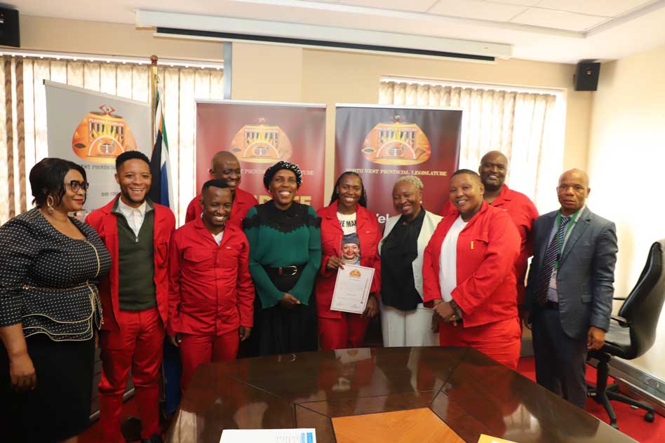 North West Legislature Speaker, Dr. Mohono Welcomes Hon. Amogelang Jeannete Matuane as a New Member of the Provincial Legislature from Economic Freedom Fighters (EFF)